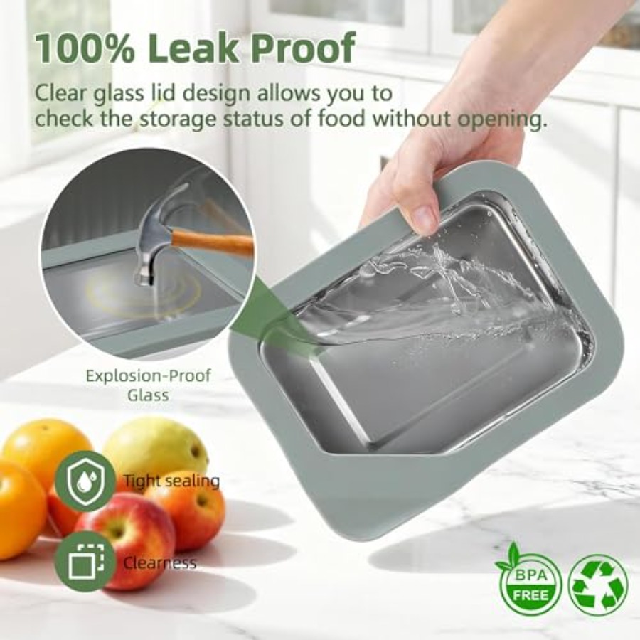 3PCS Stainless Steel Food Stor - Meal Prep Kit ulasan dan harga