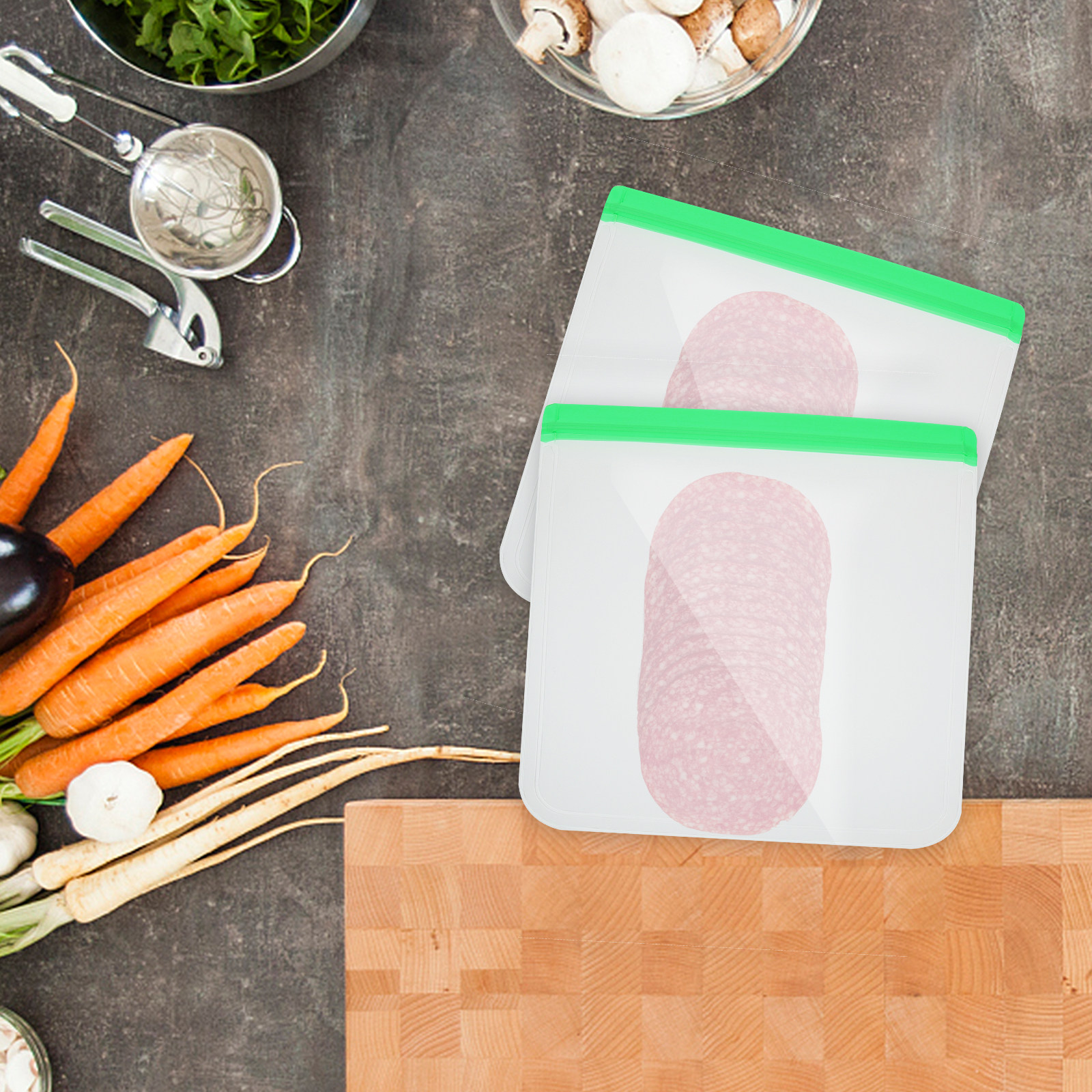 3 Pcs Vacuum Storage Bags Fres - Meal Prep Vacuum Seal Containers ulasan dan harga