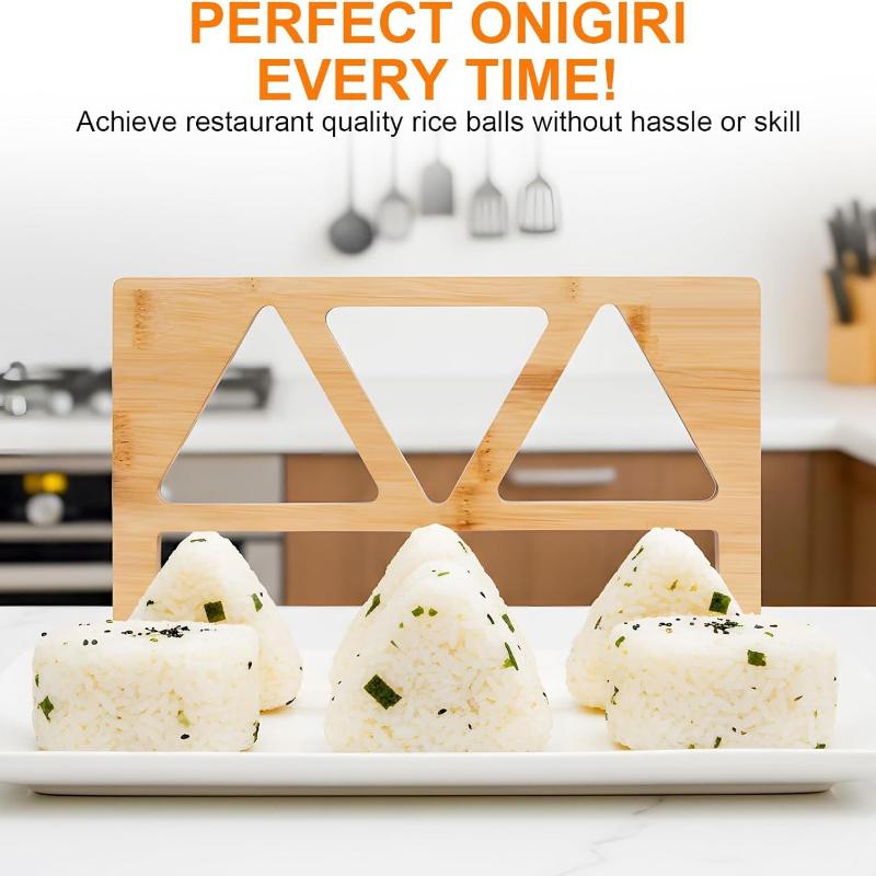Wooden Onigiri Rice Ball Mold  - Meal Prep Rice ulasan dan harga