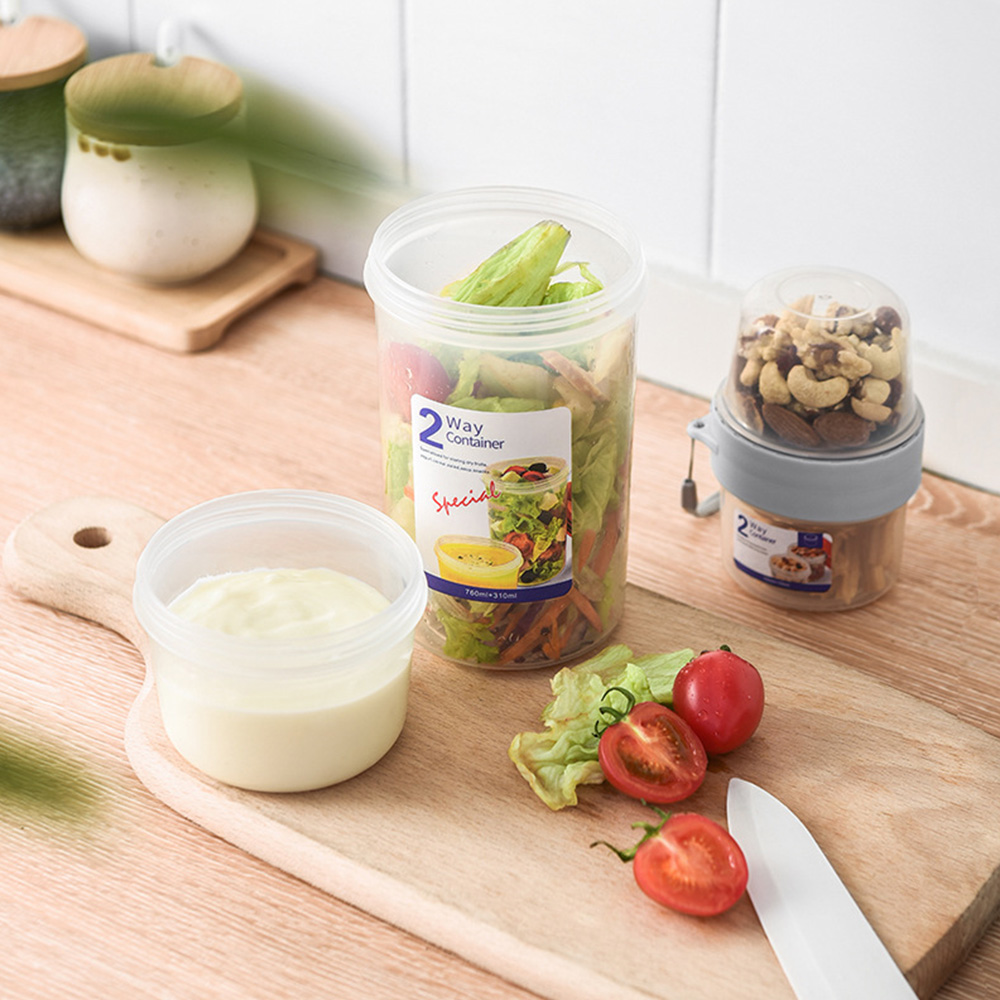 2Layer Yogurt Salad Sealed Box - Meal Prep Kit ulasan dan harga