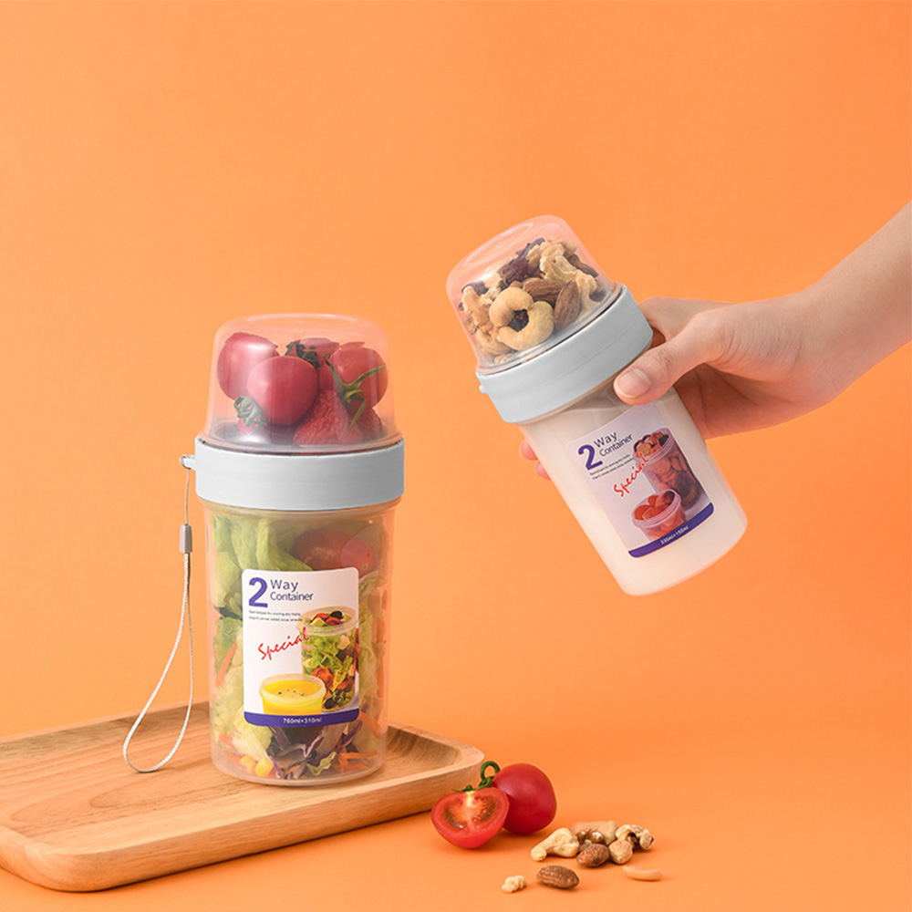 2Layer Yogurt Salad Sealed Box - Meal Prep Kit ulasan dan harga