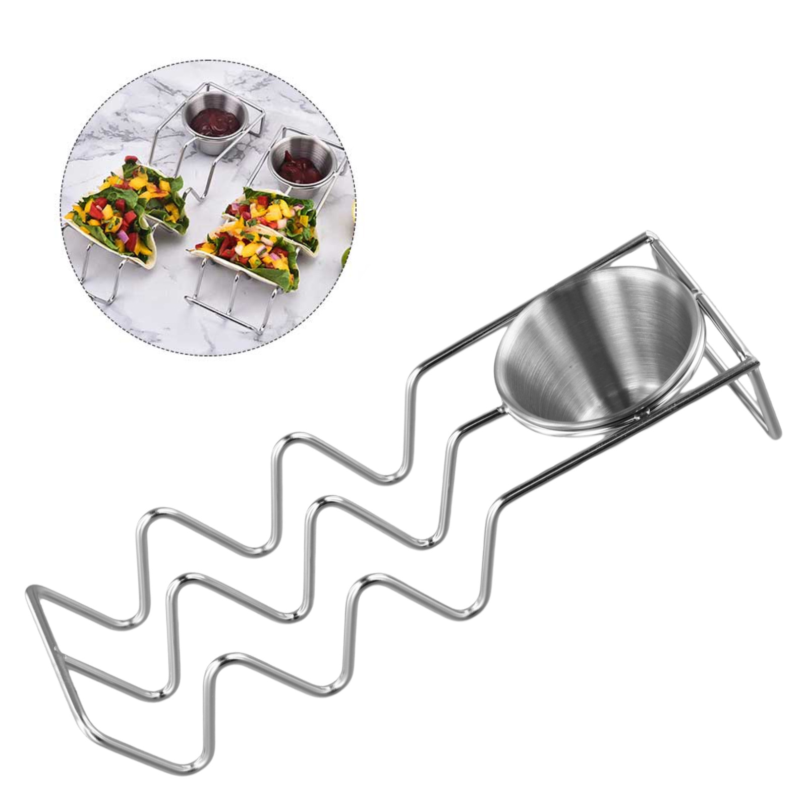 Set of 4 Stainless Steel Taco  - Meal Prep Wraps ulasan dan harga